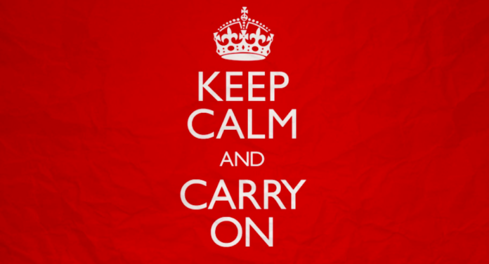 pourquoi dit-on keep calm and carry on royaume-uni