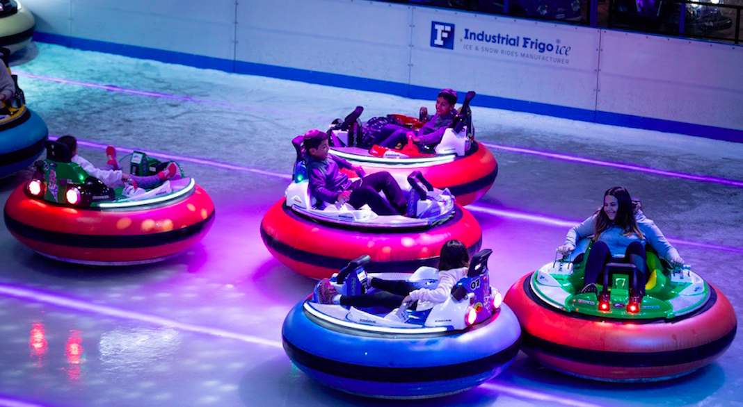 bumper cars on ice auto-tamponneuses londres