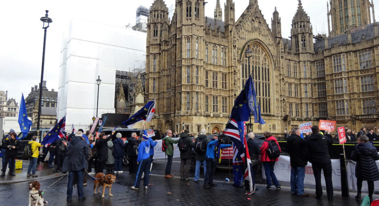 actions parlement londres lumieres europe brexit