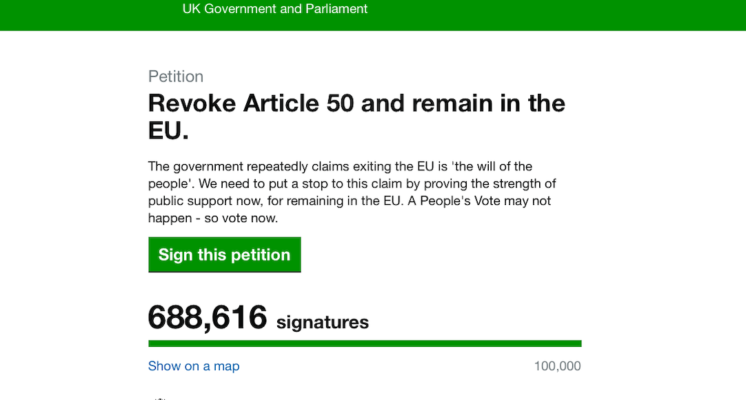 petition annulation brexit