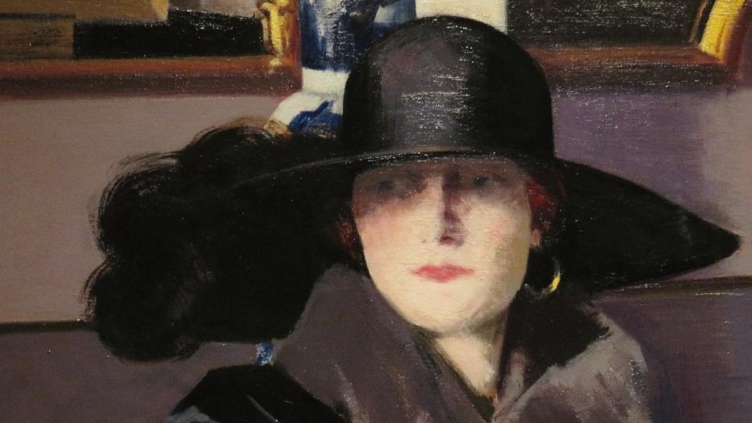 A Lady in black, par le peintre écossais Francis Campbell Boileau Cadell
