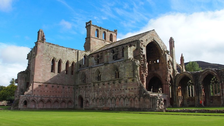 Melrose abbey, Scotland