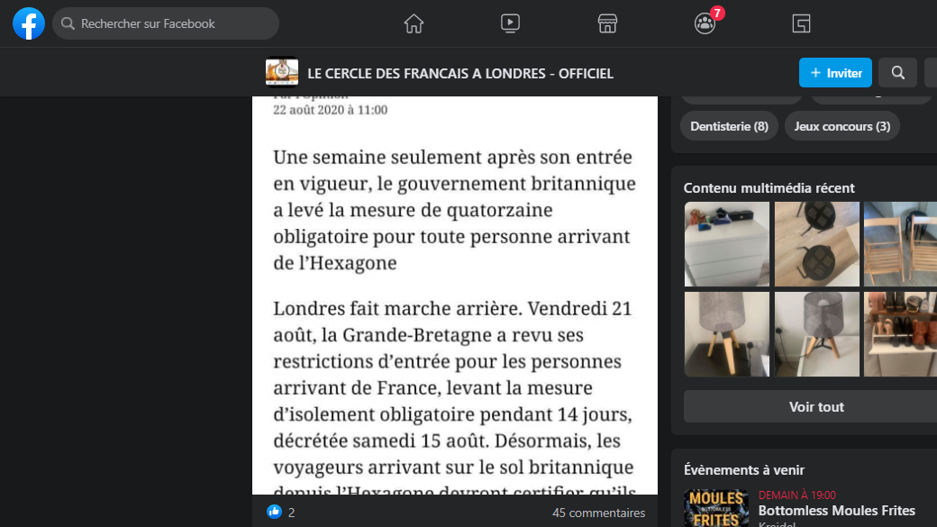 screenshot Cercle des Français
