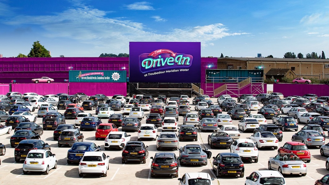 the drive in, at harbet road