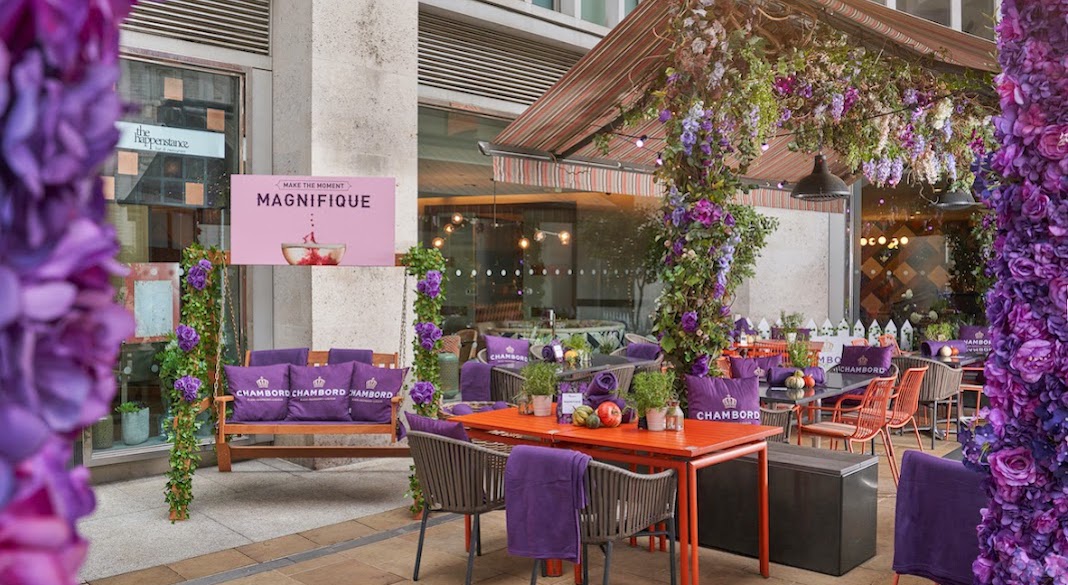 The Magnifique Terrace by Chambord at The Happenstance