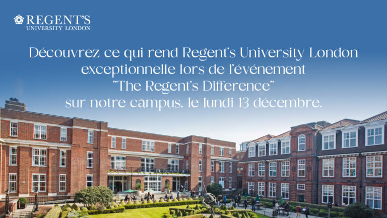 Découvrez la Regent’s University lors de ses portes ouvertes le 13 décembre