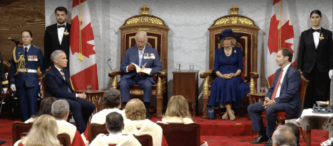 Le roi Charles III prononce le discours du Trône devant le Parlement d'Ottawa, le 27 mai 2025