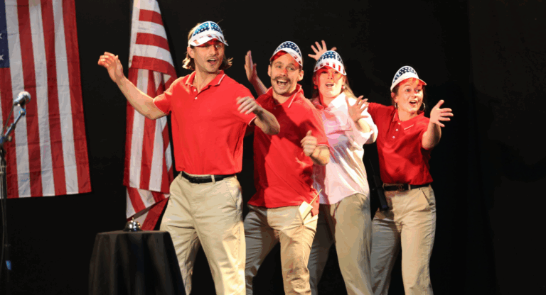 Un comédien français et sa troupe sur la scène du Fringe d’Édimbourg pour vendre des voitures