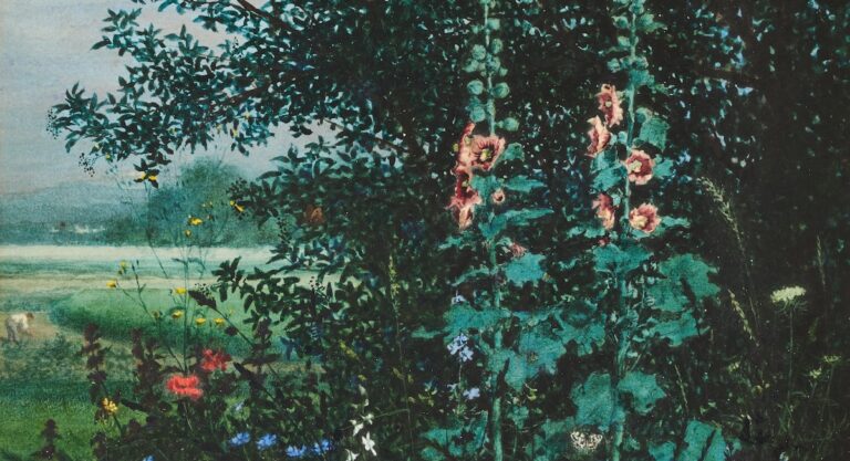 Une aquarelle du peintre français Léon Bonvin découverte à Londres chez un collectionneur privé