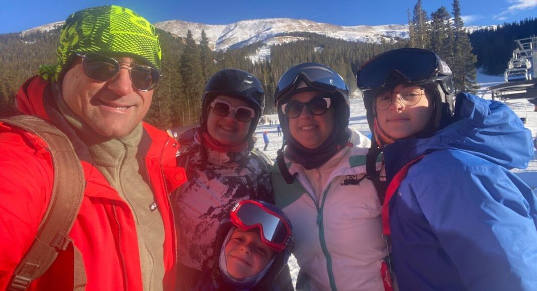 Laurie Técher et sa famille profitent de leur nouvelle vie dans le Colorado pour skier tous les week-ends