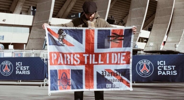 Parisian Londoner, porte-étendard anglophone du Paris Saint-Germain à Londres