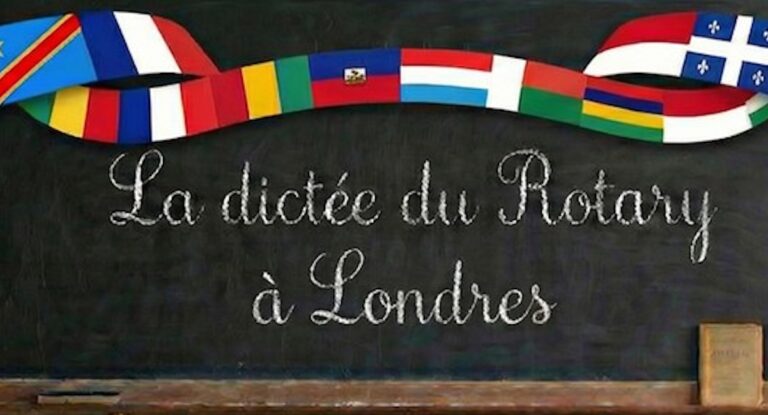 Le Westminster International Rotary Club organise une dictée géante pour les francophones